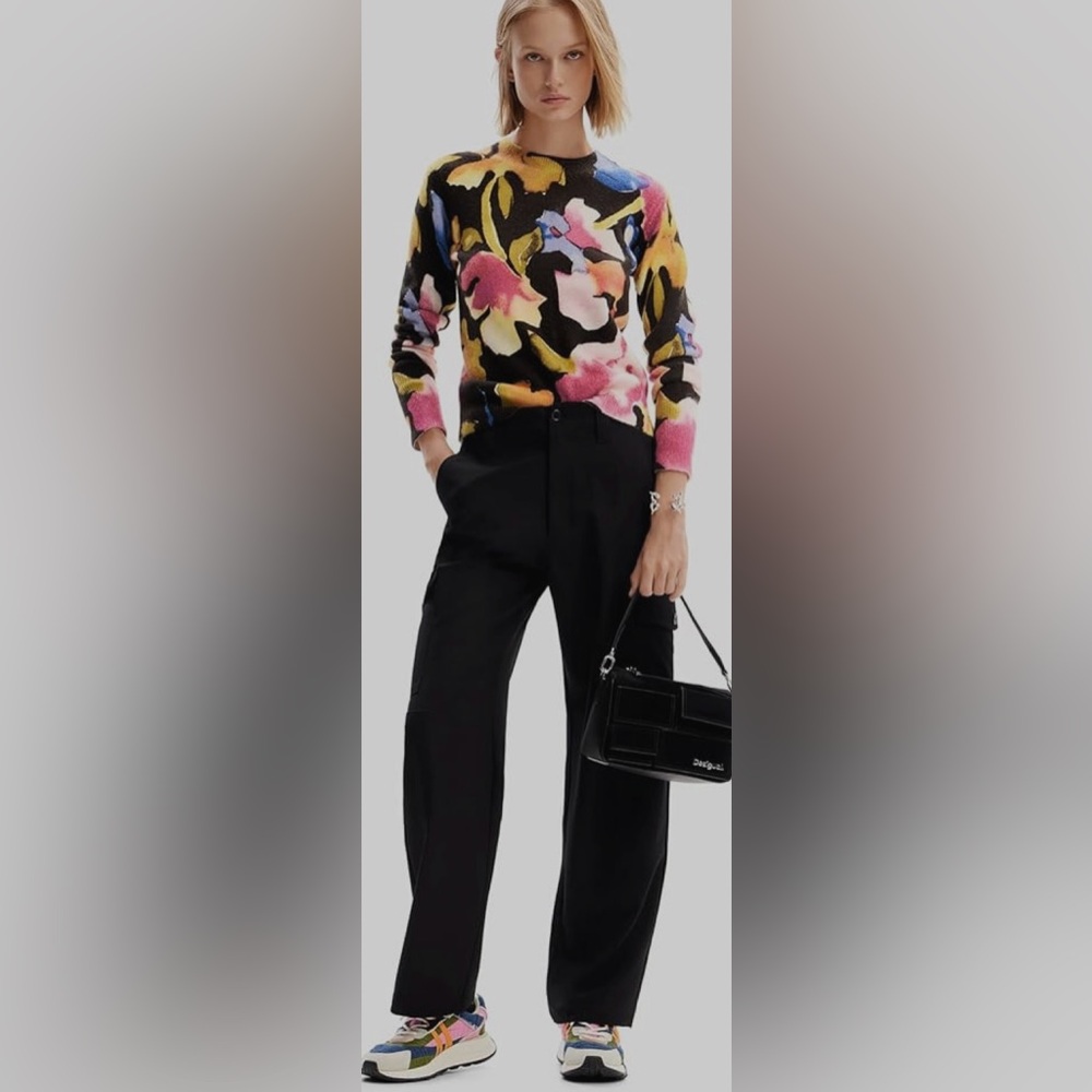 Desigual Women's Woman Flat Knit Thin Gauge Pullover - Picture 7 of 14